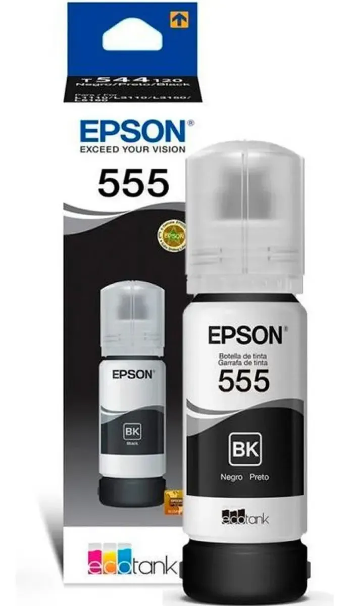 Tinta Epson T555 Negro 555 8160 8180 T555120