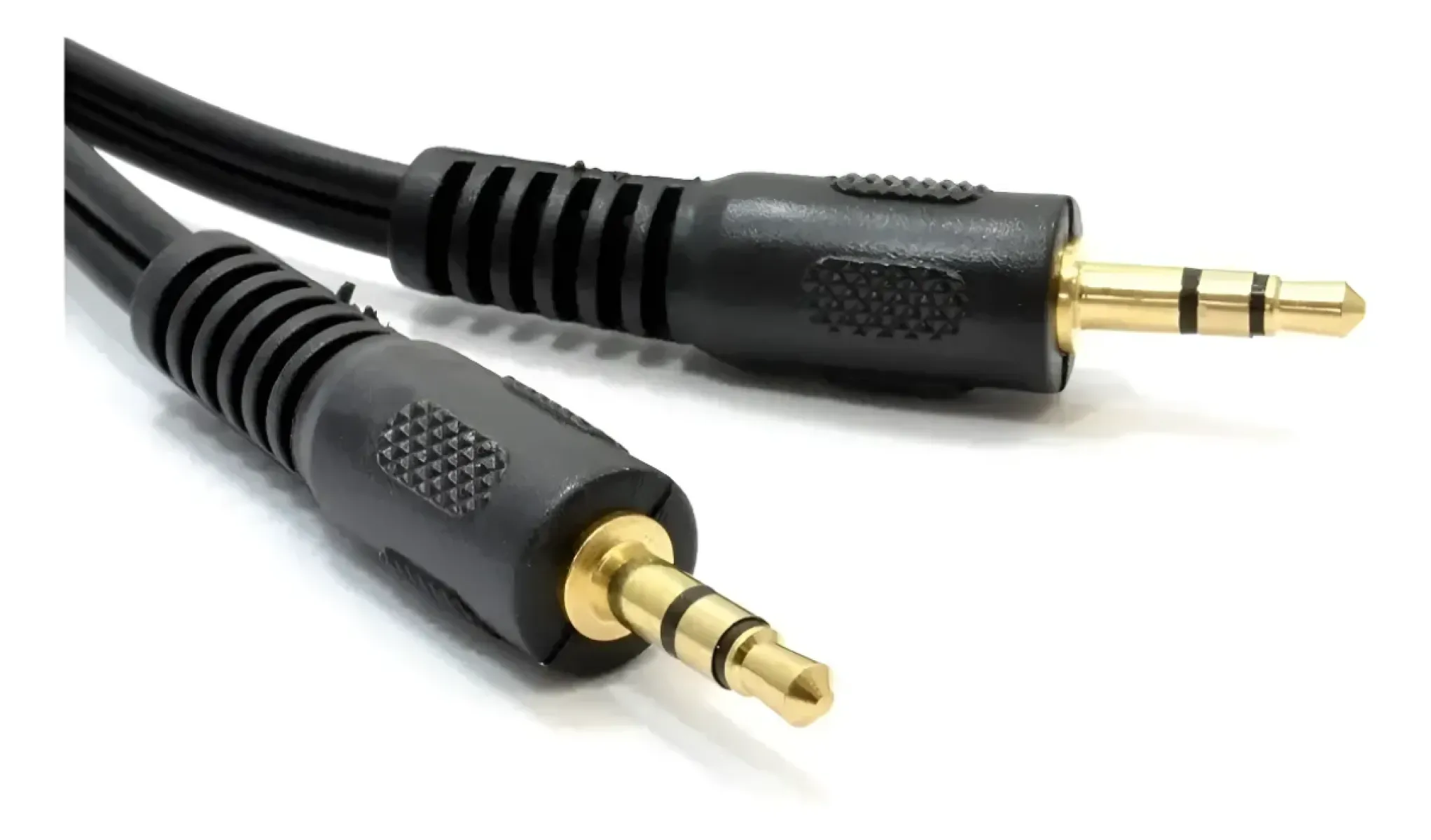 Cable Auxiliar 3.5mm Jack Dinax 2m Latón Niquelado
