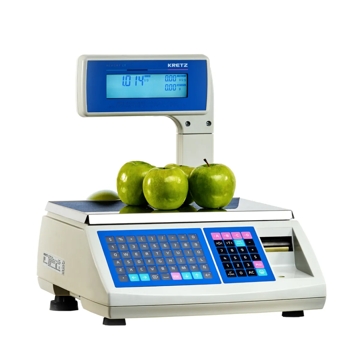 Balanza Comercial Kretz Report LT 2 MR – 30 kg, LCD, USB, 2 MB, Visor Alto