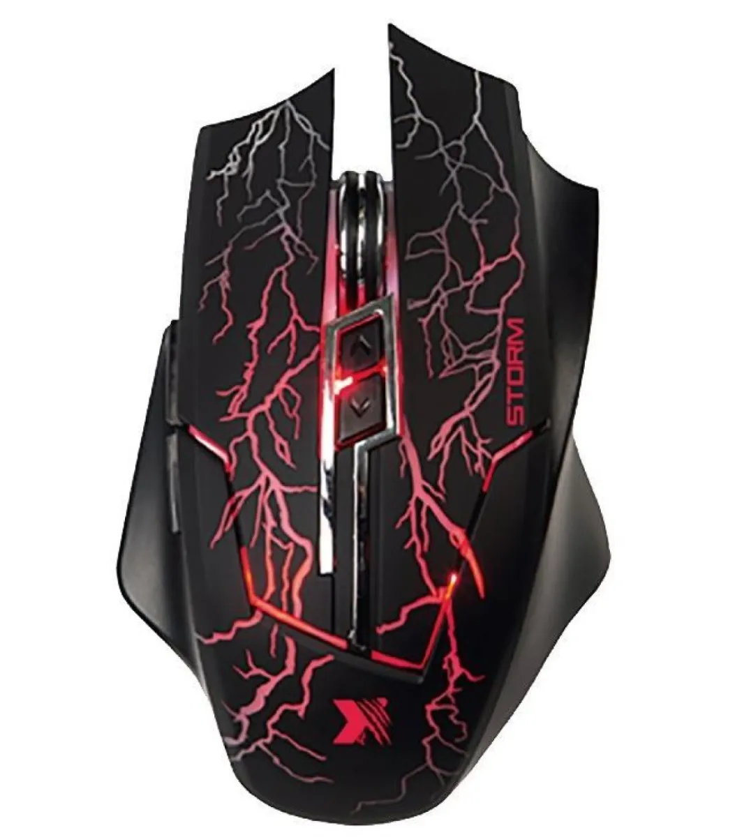 Mouse gamer Xtech Bellixus XTM-510 USB 2400 dpi 6 botones Negro