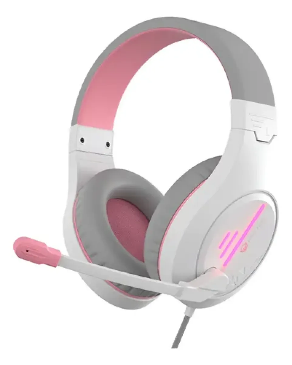 Auricular Gamer Meetion Hp021 Con Micrófono Simple 3,5mm Led