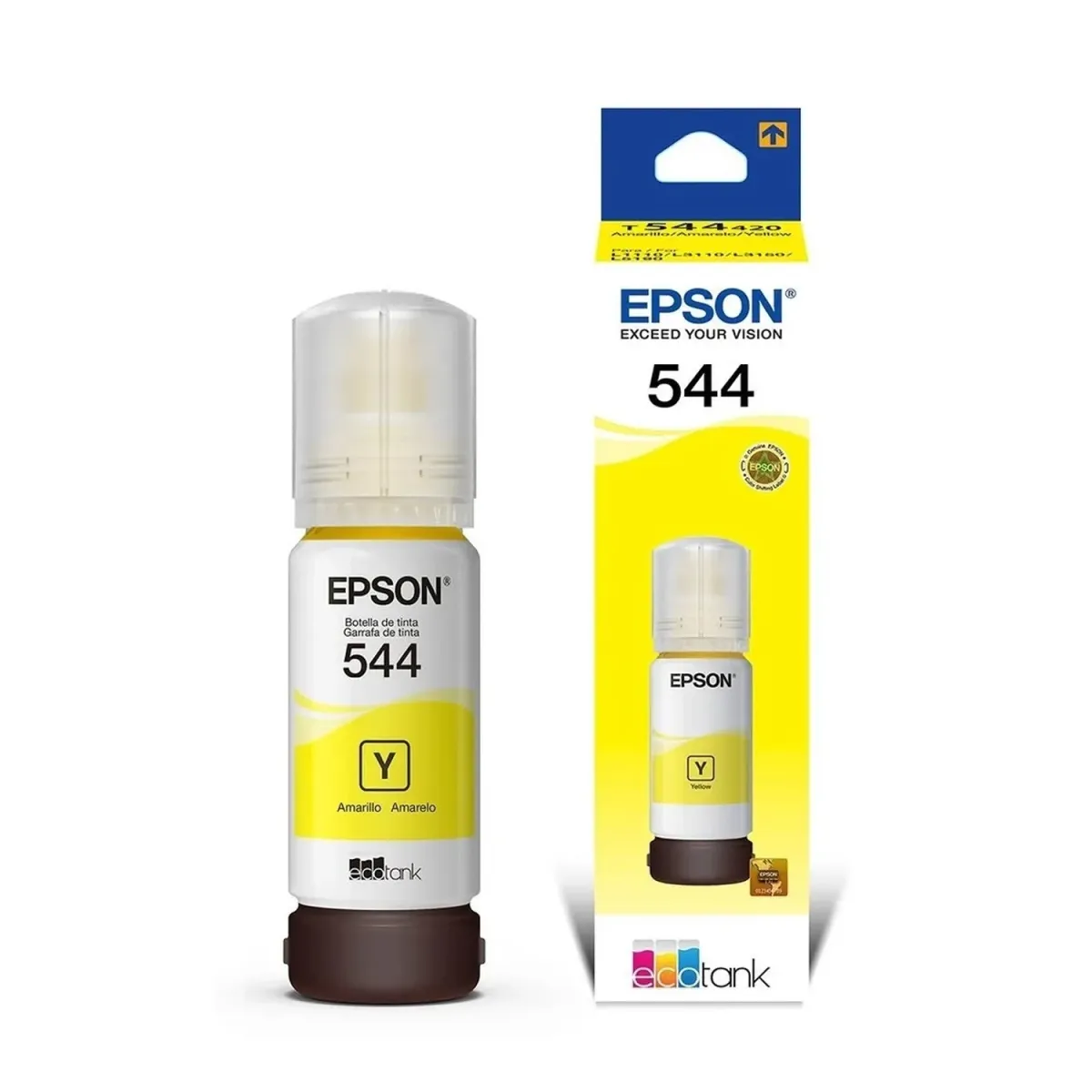 Tinta Epson 544 Amarillo L3110 L3150 L5190 T544