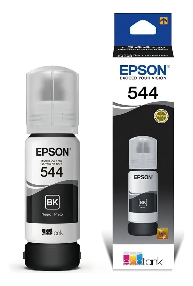 Tinta Epson 544 L3310 L3350 L3210 L3250 L3560 L5590 Negro