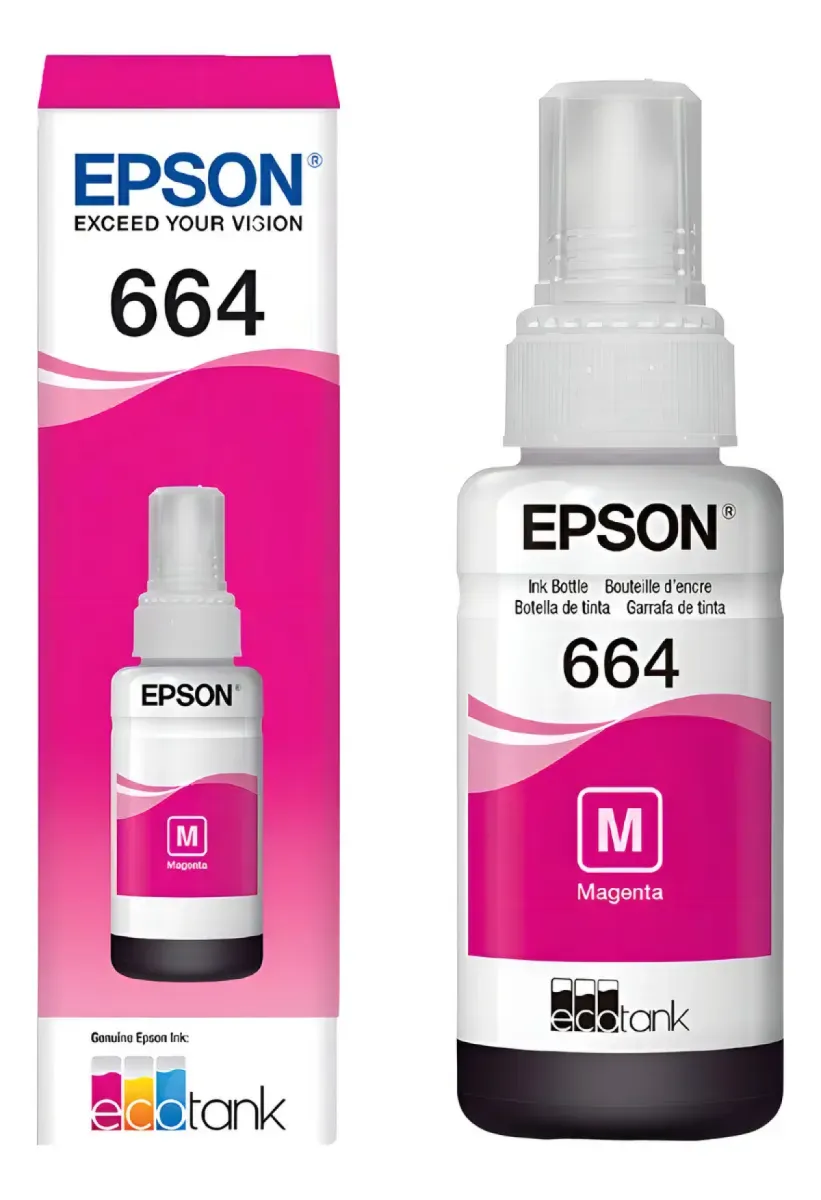 Botella Tinta Epson T664 Magenta 70 Ml T664320