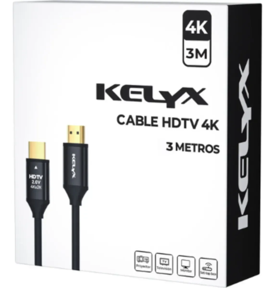 Cable Hdmi Hdtv 4k Kelyx 3 Metros