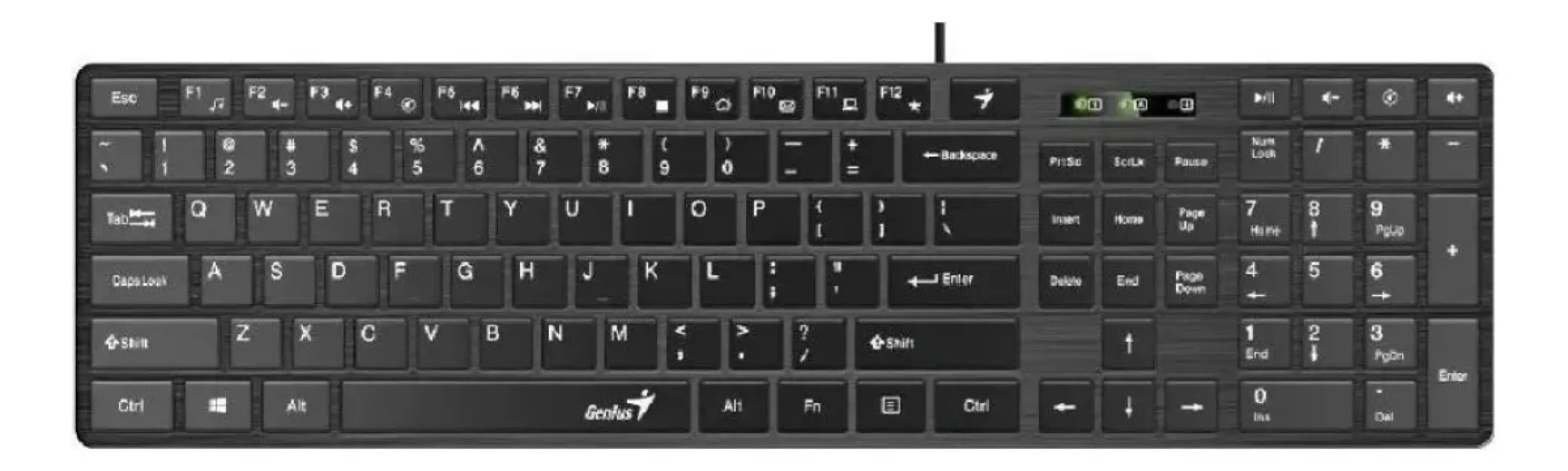 Teclado Para Pc O Notebook Slimstar 126 Genius Multimedia