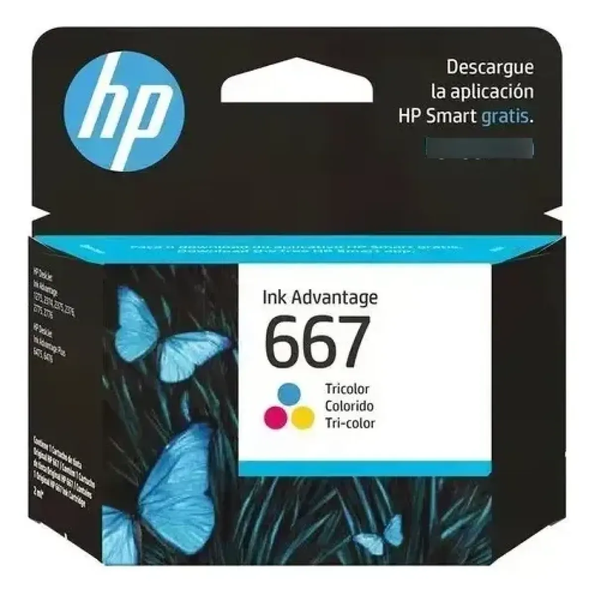 Cartucho De Tinta Hp 667 3ym78al Tricolor Original 2375 1275